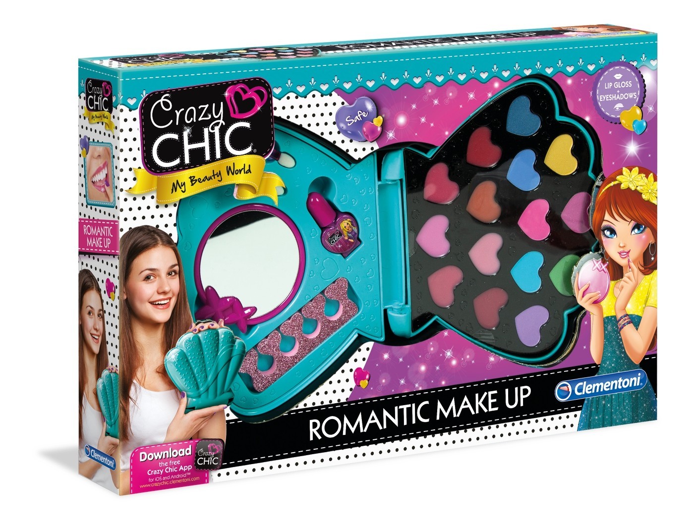 Набор для макияжа Clementoni Crazy Chic - Romantic Make Up Романтический макияж (15240)
Набор для макияжа Clementoni Crazy Chic - Romantic Make Up Романтический макияж (15240)
