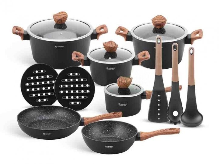 Набор посуды с мраморным покрытием 15 предметов Ebony Maple Line Edenberg EB-5616
Набор посуды с мраморным покрытием 15 предметов Ebony Maple Line Edenberg EB-5616