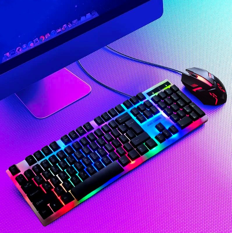Комплект проводная клавиатура LED и оптическая мышь UKC COMBO GK100+ с цветной подсветкой
Комплект проводная клавиатура LED и оптическая мышь UKC COMBO GK100+ с цветной подсветкой