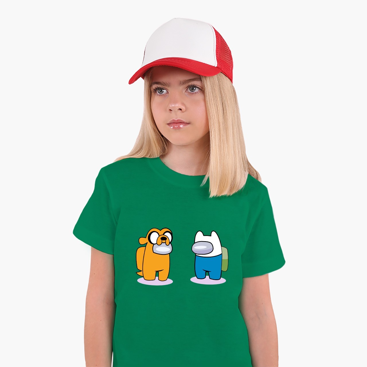 Детская футболка Амонг Ас Время приключений Фин и Джейк пес (Among Us Adventure Time Finn & Jake the dog) (25186-2414) 122-128 см Хлопок Зеленый
Детская футболка Амонг Ас Время приключений Фин и Джейк пес (Among Us Adventure Time Finn & Jake the dog) (25186-2414) 122-128 см Хлопок Зеленый