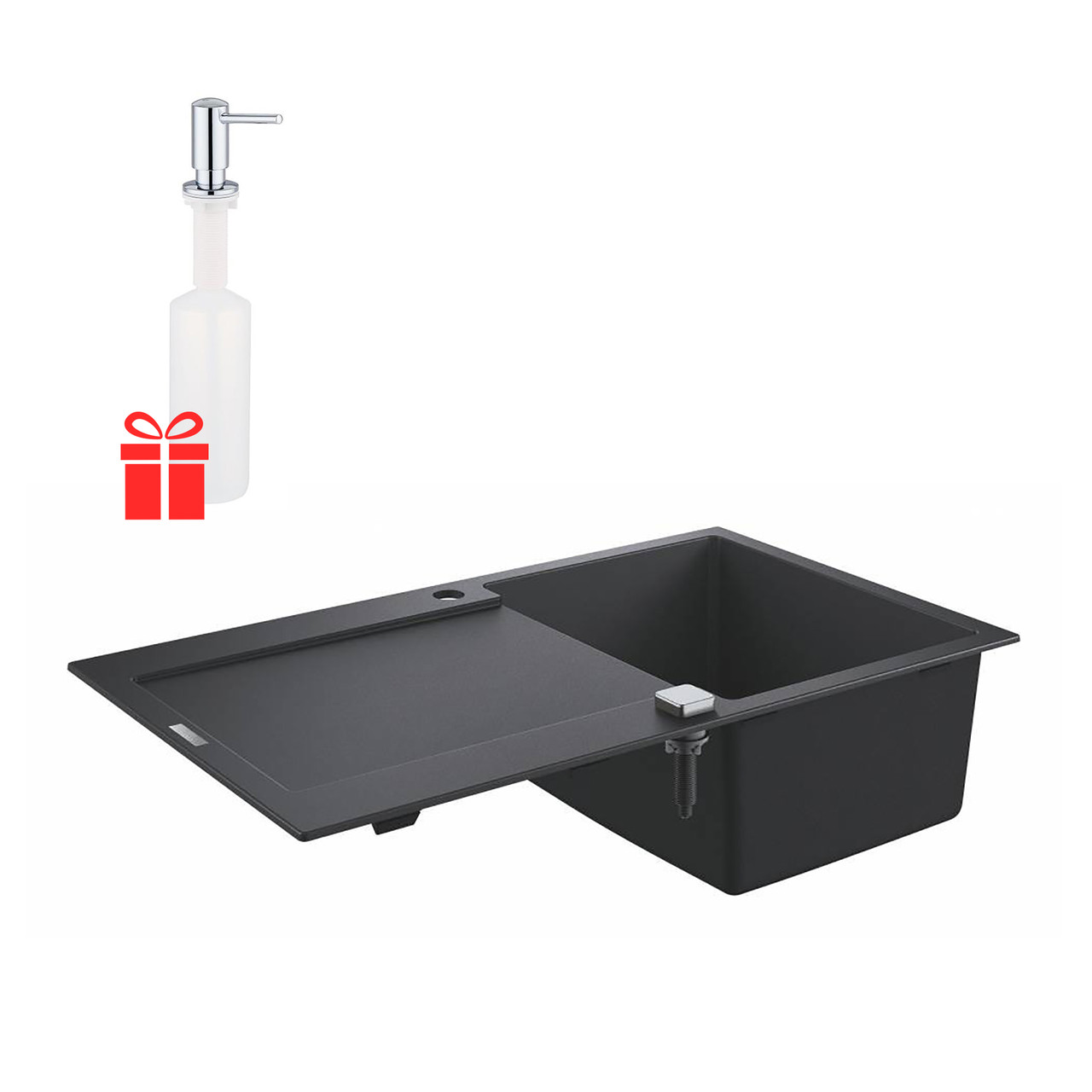 Набор Grohe мойка кухонная K500 дозатор для моющего средства Contemporary (SD00045603)
Набор Grohe мойка кухонная K500 дозатор для моющего средства Contemporary (SD00045603)