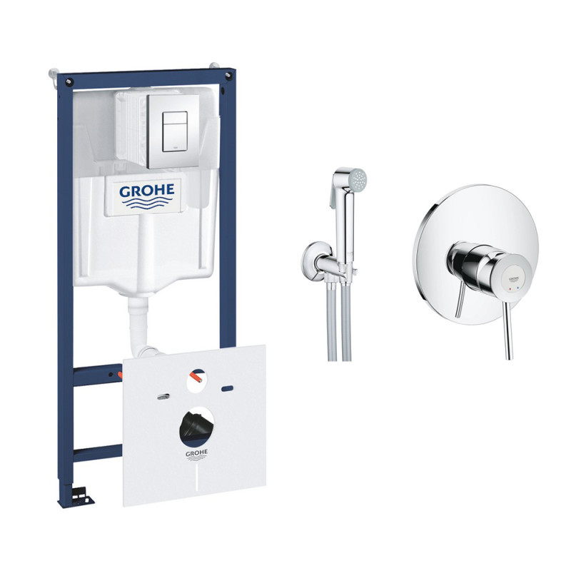 Комплект Grohe инсталляция Rapid SL гигиенического душа со смесителем BauClassic (388270002904800S)
Комплект Grohe инсталляция Rapid SL гигиенического душа со смесителем BauClassic (388270002904800S)