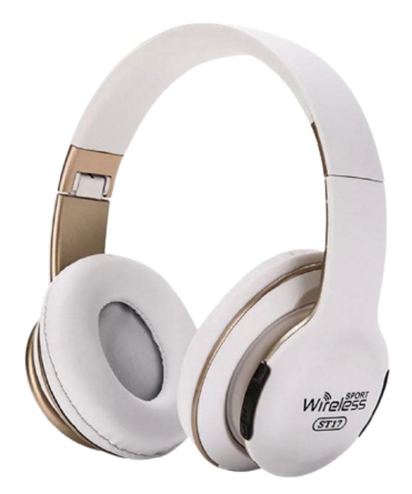 Беспроводные наушники Wireless ST-17 - складные Bluetooth наушники с аккумулятором, MP3 плеером и FM радио (Белые)
Беспроводные наушники Wireless ST-17 - складные Bluetooth наушники с аккумулятором, MP3 плеером и FM радио (Белые)