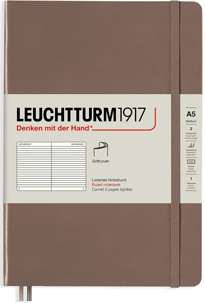 Блокнот Leuhtturm1917 Rising Colours м'який середній 14,5 х 21 см в лінію Warm Earth
Блокнот Leuhtturm1917 Rising Colours м'який середній 14,5 х 21 см в лінію Warm Earth