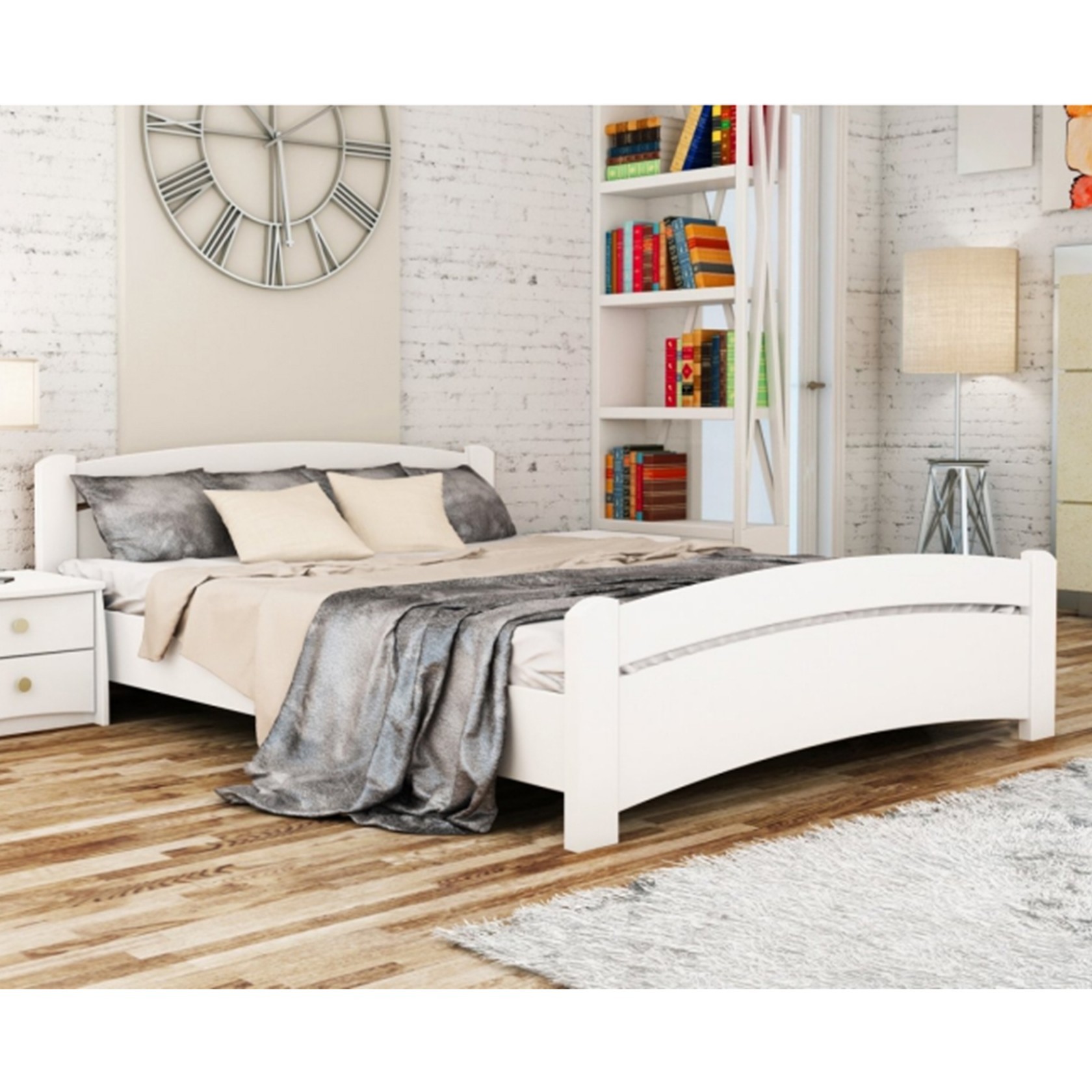 Кровать Венеция Белая 140х200 см 21102_57 
Кровать Венеция Белая 140х200 см 21102_57