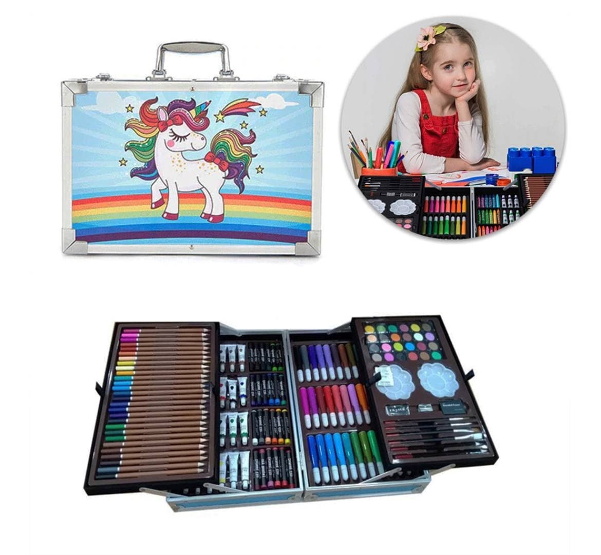 Набор для рисования и творчества Kids Art Set 145 элементов, в алюминиевом чемодане Голубой
Набор для рисования и творчества Kids Art Set 145 элементов, в алюминиевом чемодане Голубой