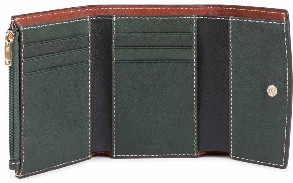 Портмоне Piquadro DAFNE/Green-Tobacco с отдел. для монет на молнии с RFID защитой (9,5x12x2,5) PD4571DFR_VECU
Портмоне Piquadro DAFNE/Green-Tobacco с отдел. для монет на молнии с RFID защитой (9,5x12x2,5) PD4571DFR_VECU