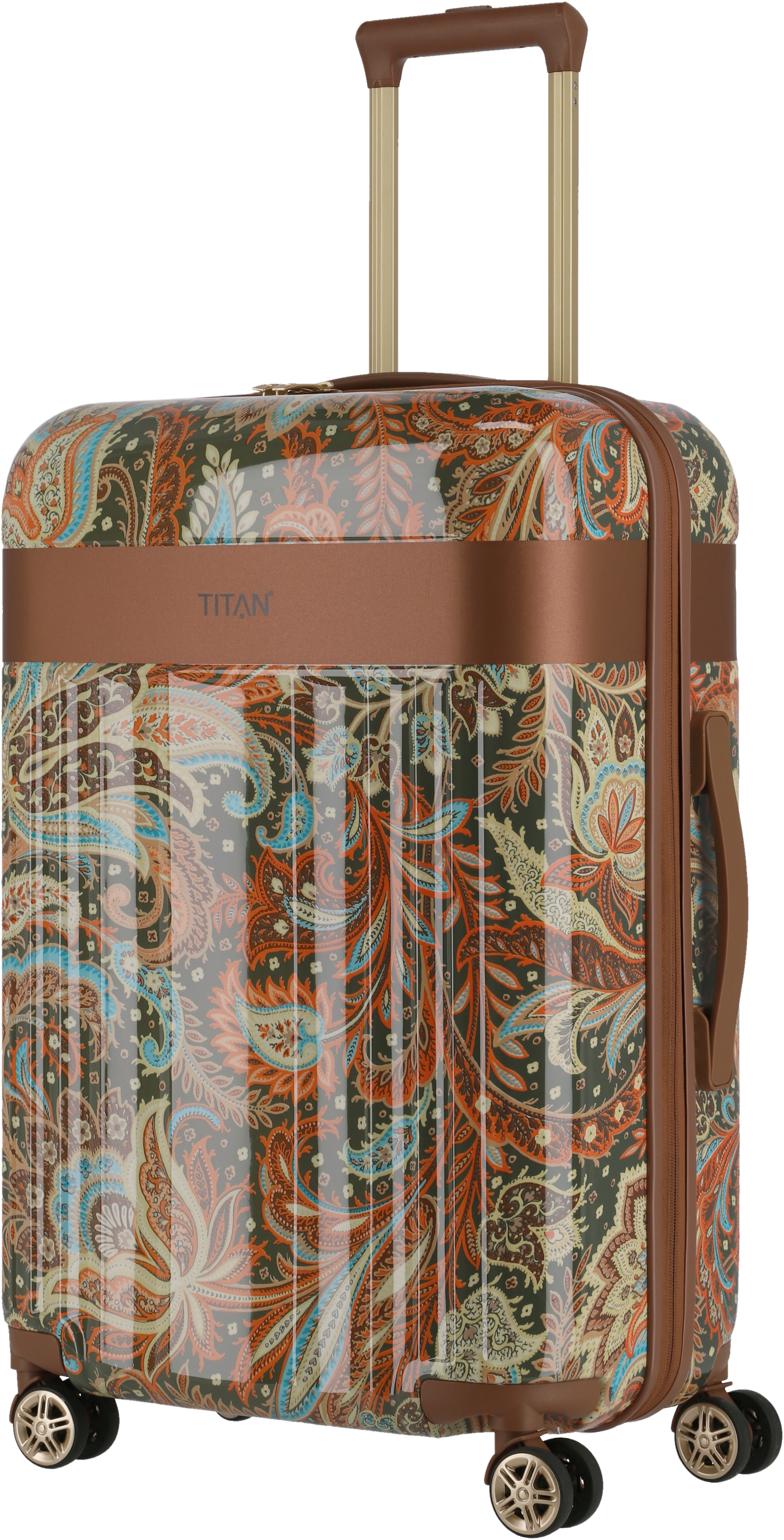 Чемодан Titan SPOTLIGHT FLASH/Paisley Bronze Валіза на 4 колесах M (69л,3,5кг) (45x67x27см) Ti831405-59
Чемодан Titan SPOTLIGHT FLASH/Paisley Bronze Валіза на 4 колесах M (69л,3,5кг) (45x67x27см) Ti831405-59