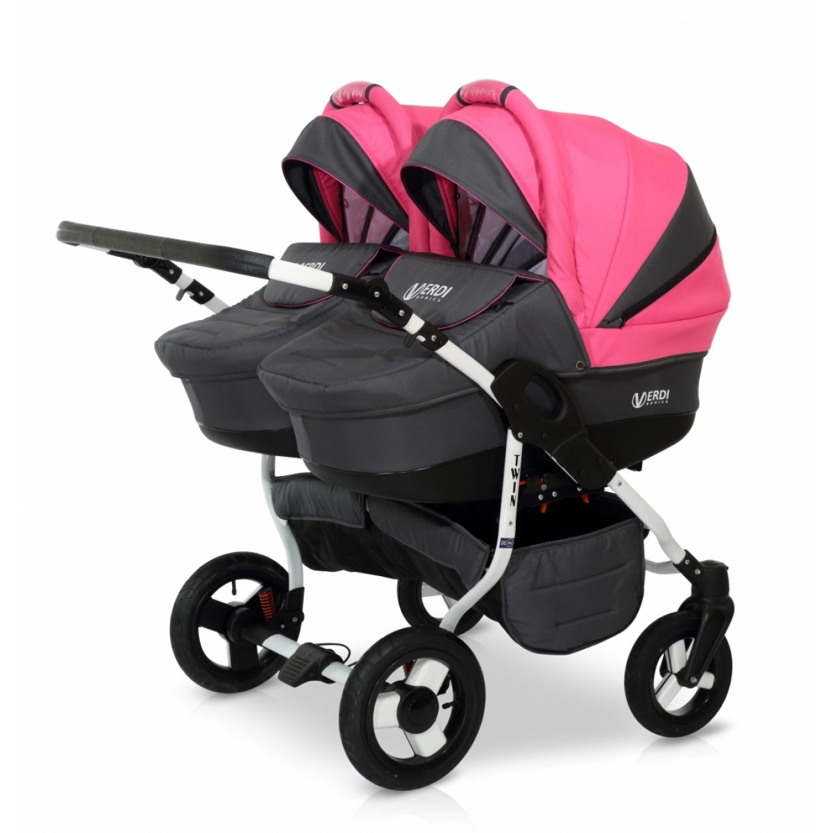 Коляска для двойни Verdi Twin Розовый с дождевиком и сумкой для мамы + 4 положения регулировки спинки
Коляска для двойни Verdi Twin Розовый с дождевиком и сумкой для мамы + 4 положения регулировки спинки