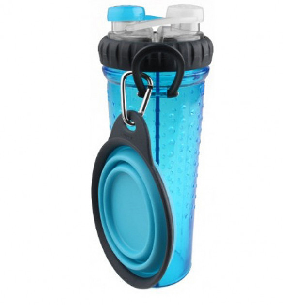 Бутылка двойная для воды со складной миской для собак и кошек "H-DuO™ with Companion Cup" Голубая Dexas BGL-EZ-631
Бутылка двойная для воды со складной миской для собак и кошек "H-DuO™ with Companion Cup" Голубая Dexas BGL-EZ-631