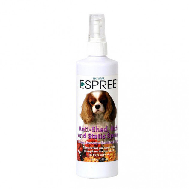 "Anti-Shed, Itch and Static Spray" спрей от выпадения шерсти и зуда Espree BGL-EZ-299
"Anti-Shed, Itch and Static Spray" спрей от выпадения шерсти и зуда Espree BGL-EZ-299
