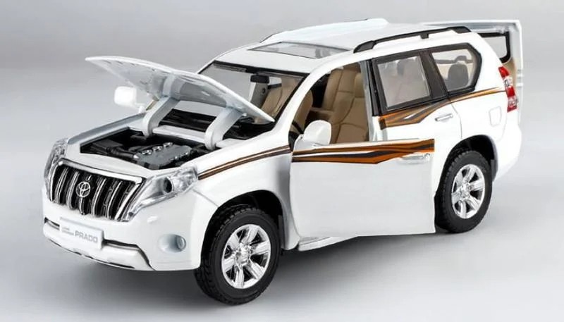 Коллекционная машинка АвтоСвіт Toyota Land Cruiser Prado металлическая модель в масштабе 1:32 белая
Коллекционная машинка АвтоСвіт Toyota Land Cruiser Prado металлическая модель в масштабе 1:32 белая