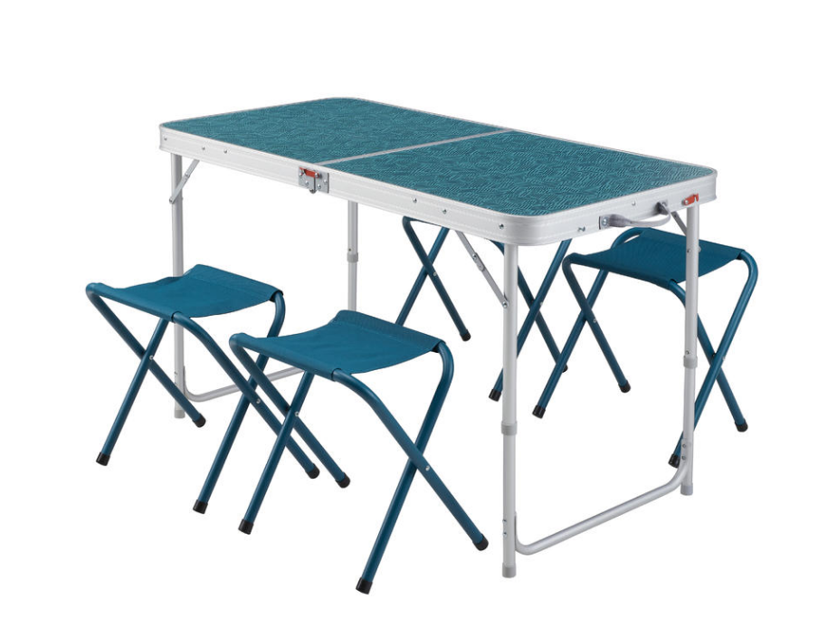Раскладной стол и четыри стула для кемпинга Quechua Camp Furniture 4+1 (8575786)
Раскладной стол и четыри стула для кемпинга Quechua Camp Furniture 4+1 (8575786)