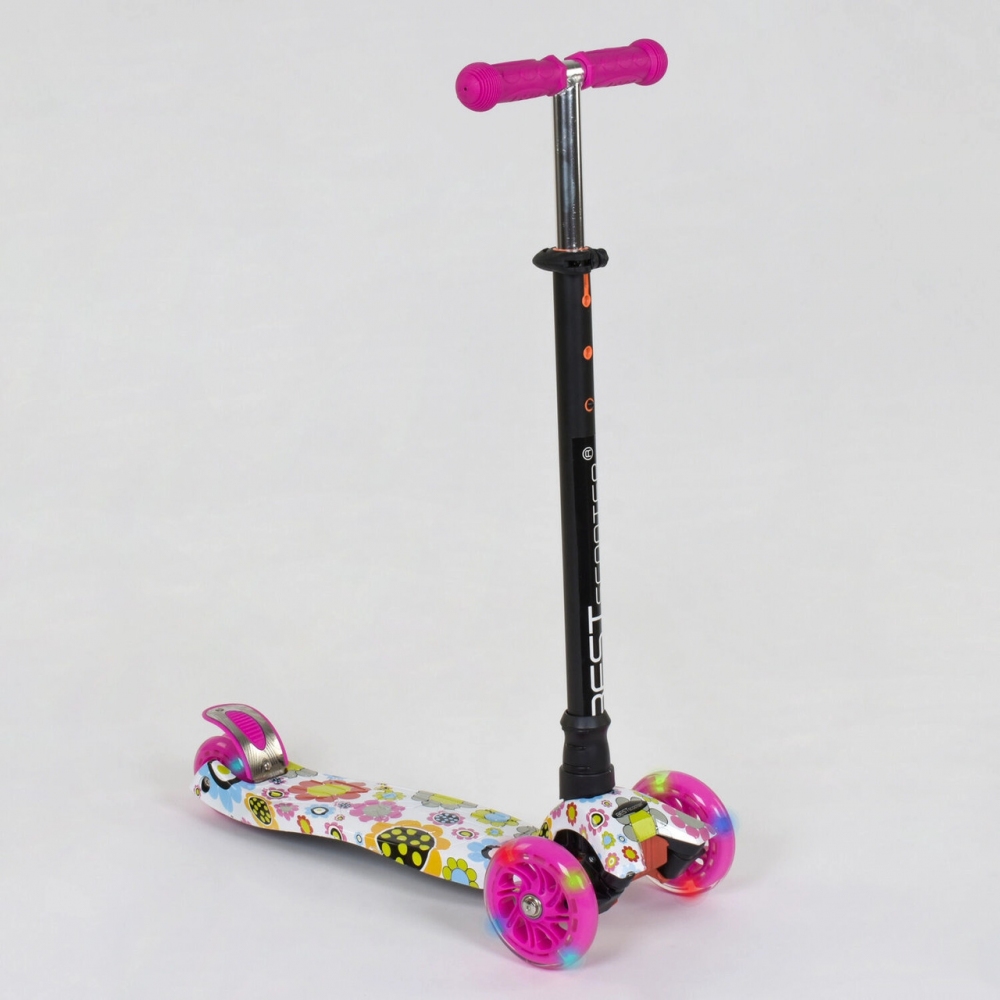Самокат А 24660 779-1309 MAXI Best Scooter (1) пластмассовый, светящиеся колеса, цветочный принт
Самокат А 24660 779-1309 MAXI Best Scooter (1) пластмассовый, светящиеся колеса, цветочный принт