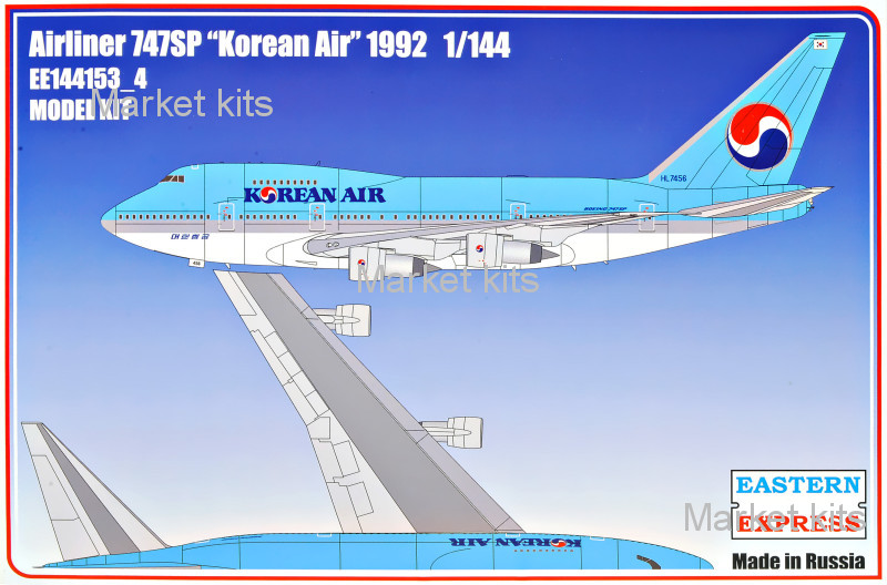 Пассажирский самолет Airliner 747SP "Korean Air" 1992 1:144 Eastern Express (EE144153-04)
Пассажирский самолет Airliner 747SP "Korean Air" 1992 1:144 Eastern Express (EE144153-04)