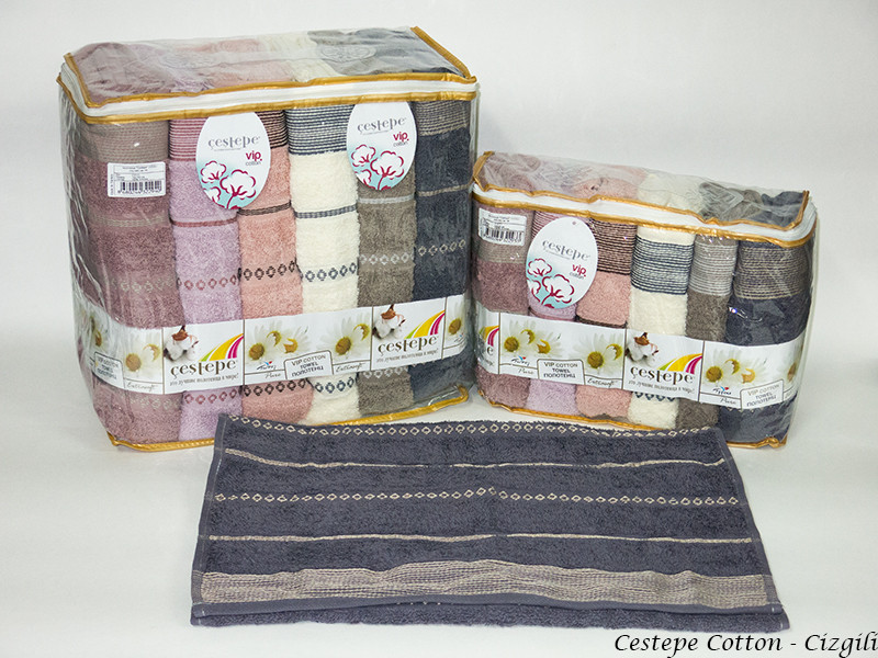 Набор полотенец для тела Cestepe Vip Cotton 70*140 см махровые банные Cizgili 6шт
Набор полотенец для тела Cestepe Vip Cotton 70*140 см махровые банные Cizgili 6шт