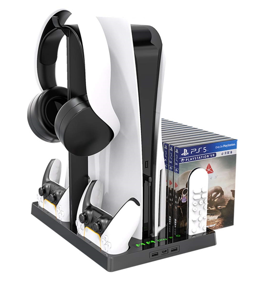 Мультифункциональная Вертикальная подставка iPlay для PlayStation 5 с охлаждающими вентиляторами и зарядкой для 2-х контроллеров PS5 (HBP-271)
Мультифункциональная Вертикальная подставка iPlay для PlayStation 5 с охлаждающими вентиляторами и зарядкой для 2-х контроллеров PS5 (HBP-271)