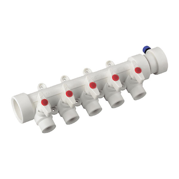 Коллектор 5-way с шаровыми кранами (40x20) PPR KOER K0172.PRO (KP0222) (SR203011)
Коллектор 5-way с шаровыми кранами (40x20) PPR KOER K0172.PRO (KP0222) (SR203011)