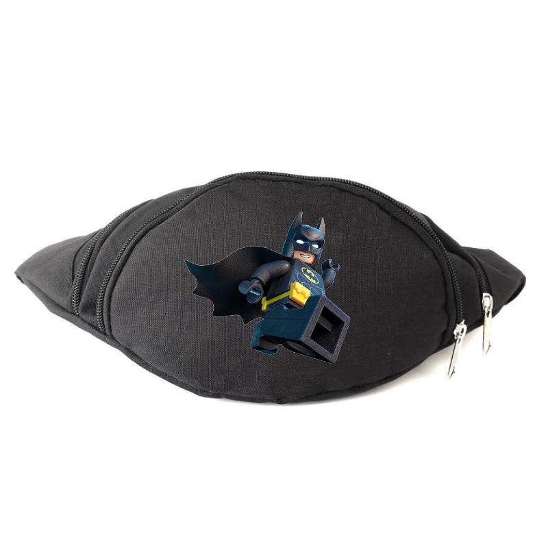 Сумка Бананка на пояс Лего Бетмен (LEGO-Batman-06) черная
