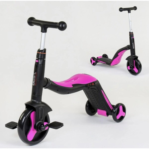 Самокат велосипед беговел Детский Best Scooter,3в1 трансформер с педалями 3-х колесный Свет 8 мелодий Розовый
Самокат велосипед беговел Детский Best Scooter,3в1 трансформер с педалями 3-х колесный Свет 8 мелодий Розовый