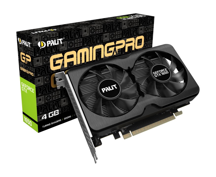 Видеокарта Palit, GeForce GTX 1650, Gaming Pro OC, 4Gb GDDR6, 128-bit, HDMI/2xDP, 1725/12000 MHz, 6-pin (NE61650S1BG1-1175A)
Видеокарта Palit, GeForce GTX 1650, Gaming Pro OC, 4Gb GDDR6, 128-bit, HDMI/2xDP, 1725/12000 MHz, 6-pin (NE61650S1BG1-1175A)