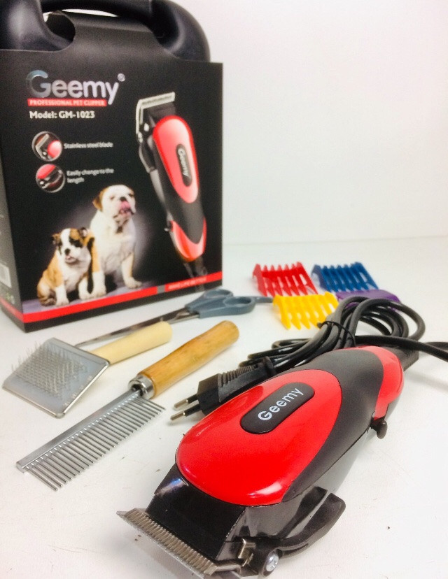 Профессиональная машинка Geemy GM-1023 от сети для стрижки кошек, собак домашних питомцев Черно-красный
Профессиональная машинка Geemy GM-1023 от сети для стрижки кошек, собак домашних питомцев Черно-красный