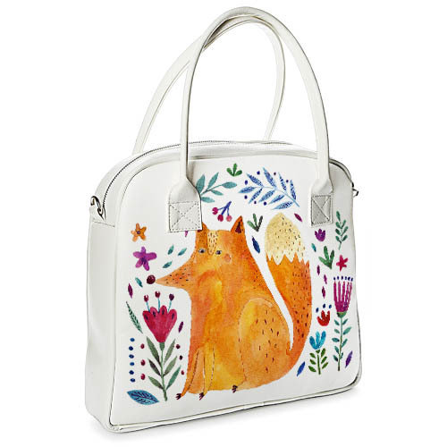Сумка с принтом Oxford Presentville Лиса и цветы на белом фоне 32x30x9 см 
Сумка с принтом Oxford Presentville Лиса и цветы на белом фоне 32x30x9 см