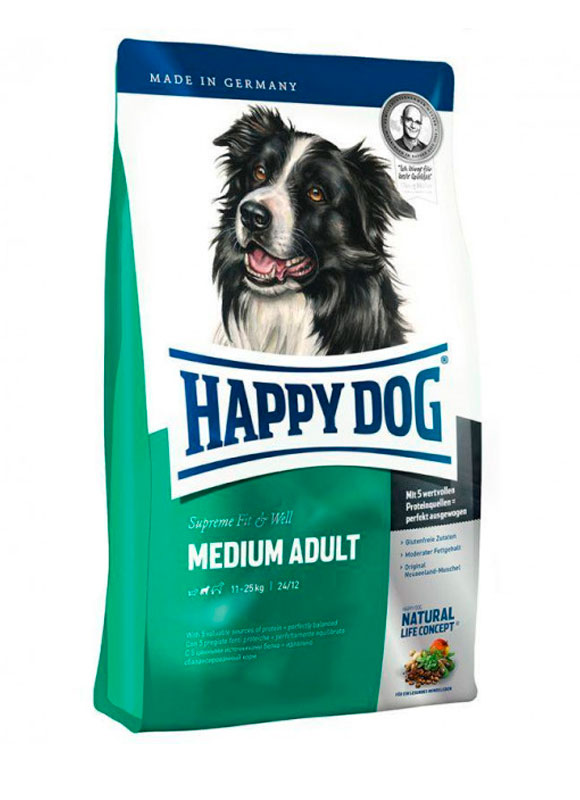 Сухой корм Happy Dog Fit&Well Medium Adult для взрослых собак средних пород 4 кг
Сухой корм Happy Dog Fit&Well Medium Adult для взрослых собак средних пород 4 кг