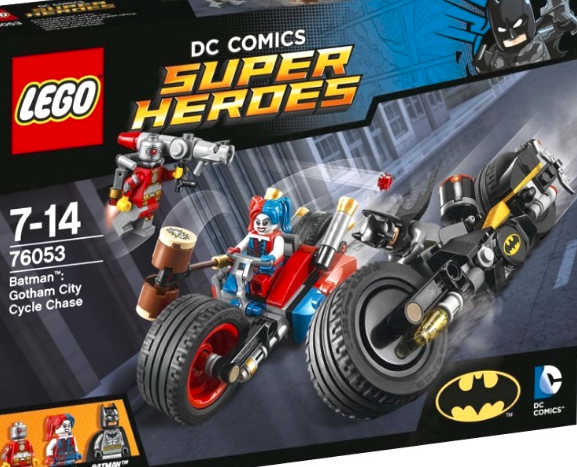 LEGO Super Heroes 76053 Gotham City Cycle Chase Бэтмен: Погоня на мотоциклах по Готэм-сити
LEGO Super Heroes 76053 Gotham City Cycle Chase Бэтмен: Погоня на мотоциклах по Готэм-сити