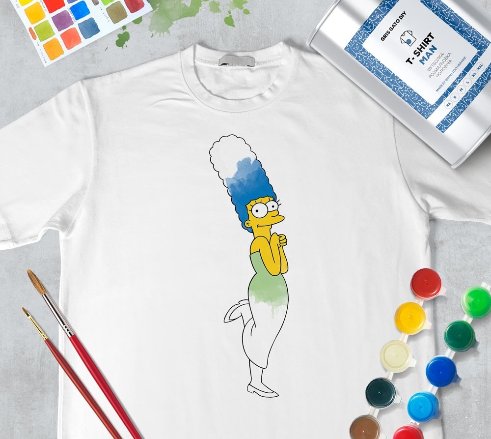 Футболка раскраска для мужчин "Мардж Симпсон" Marge Simpson" (+ краски) WallZoo белая, Футболка раскраска для мужчин "Мардж Симпсон" Marge Simpson" (+ краски) WallZoo белая s
Футболка раскраска для мужчин "Мардж Симпсон" Marge Simpson" (+ краски) WallZoo белая, Футболка раскраска для мужчин "Мардж Симпсон" Marge Simpson" (+ краски) WallZoo белая s