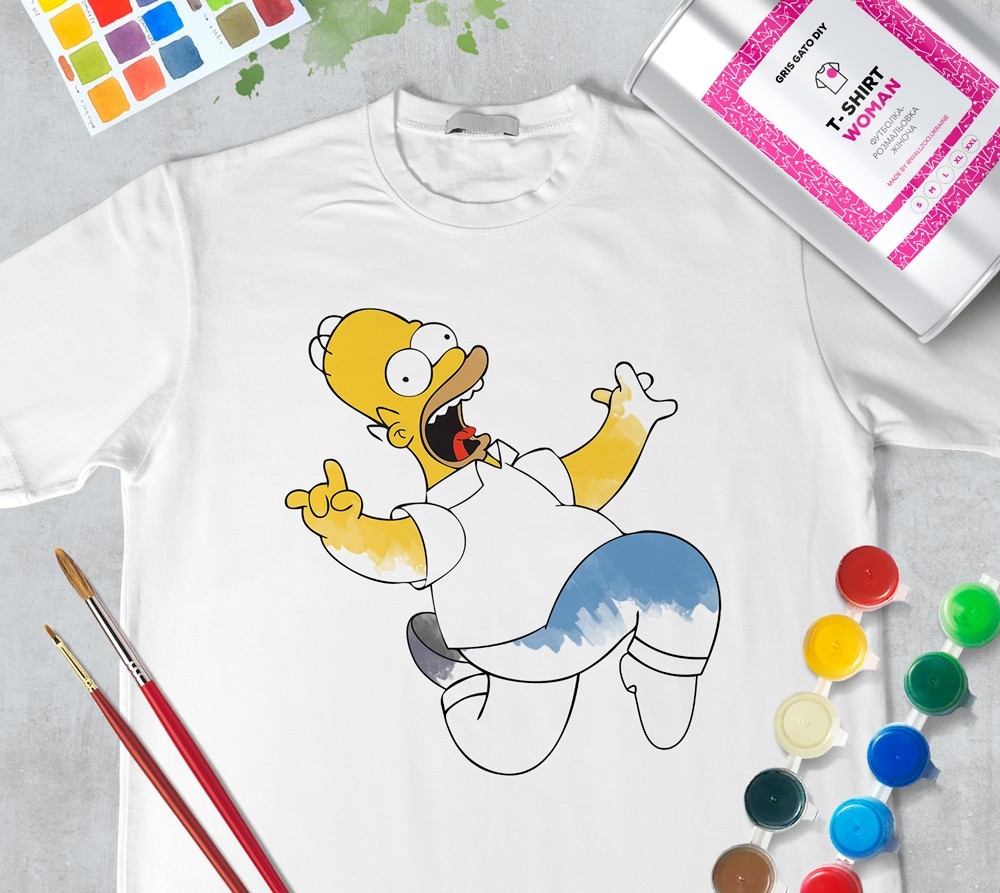 Футболка раскраска для женщин "Гомер Симпсон" Homer Simpson" (+ краски) WallZoo белая, Футболка раскраска для женщин "Гомер Симпсон" Homer Simpson" (+ краски) WallZoo белая xl
Футболка раскраска для женщин "Гомер Симпсон" Homer Simpson" (+ краски) WallZoo белая, Футболка раскраска для женщин "Гомер Симпсон" Homer Simpson" (+ краски) WallZoo белая xl