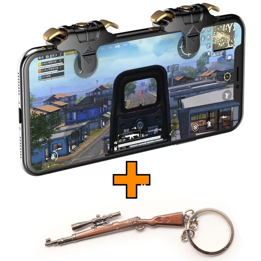 Игровые контроллеры Marpiel Gold Bull (геймпад триггеры курки для смартфона для PUBG) + Kar98k
Игровые контроллеры Marpiel Gold Bull (геймпад триггеры курки для смартфона для PUBG) + Kar98k