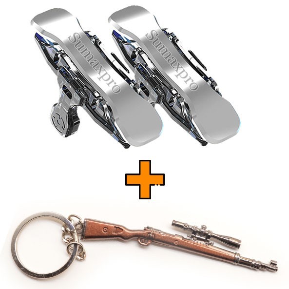Игровые контроллеры Marpiel X8 (геймпад триггеры курки для смартфона для PUBG) + Kar98k
Игровые контроллеры Marpiel X8 (геймпад триггеры курки для смартфона для PUBG) + Kar98k