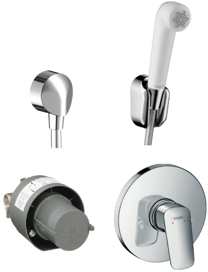 Гигиенический набор со смесителем скрытого монтажа HANSGROHE Logis 1262019 (71666000+27454000+32122000)
Гигиенический набор со смесителем скрытого монтажа HANSGROHE Logis 1262019 (71666000+27454000+32122000)