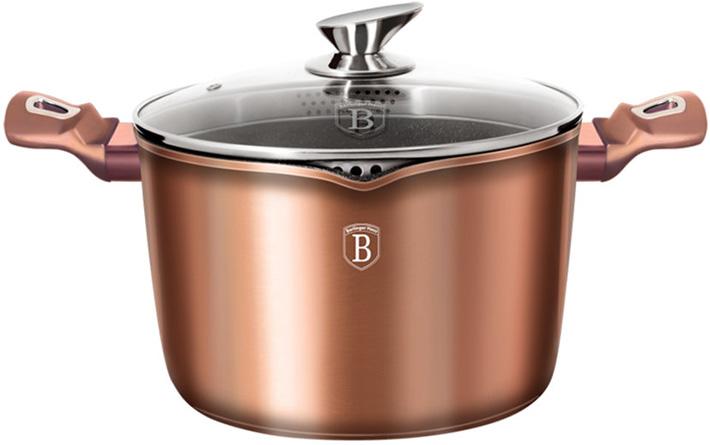 Кастрюля Berlinger Haus Rose Gold 6л с крышкой-дуршлаг и носиком для слива, индукционная с антипригарным покрытием Berlinger Haus BH-1520N
Кастрюля Berlinger Haus Rose Gold 6л с крышкой-дуршлаг и носиком для слива, индукционная с антипригарным покрытием Berlinger Haus BH-1520N