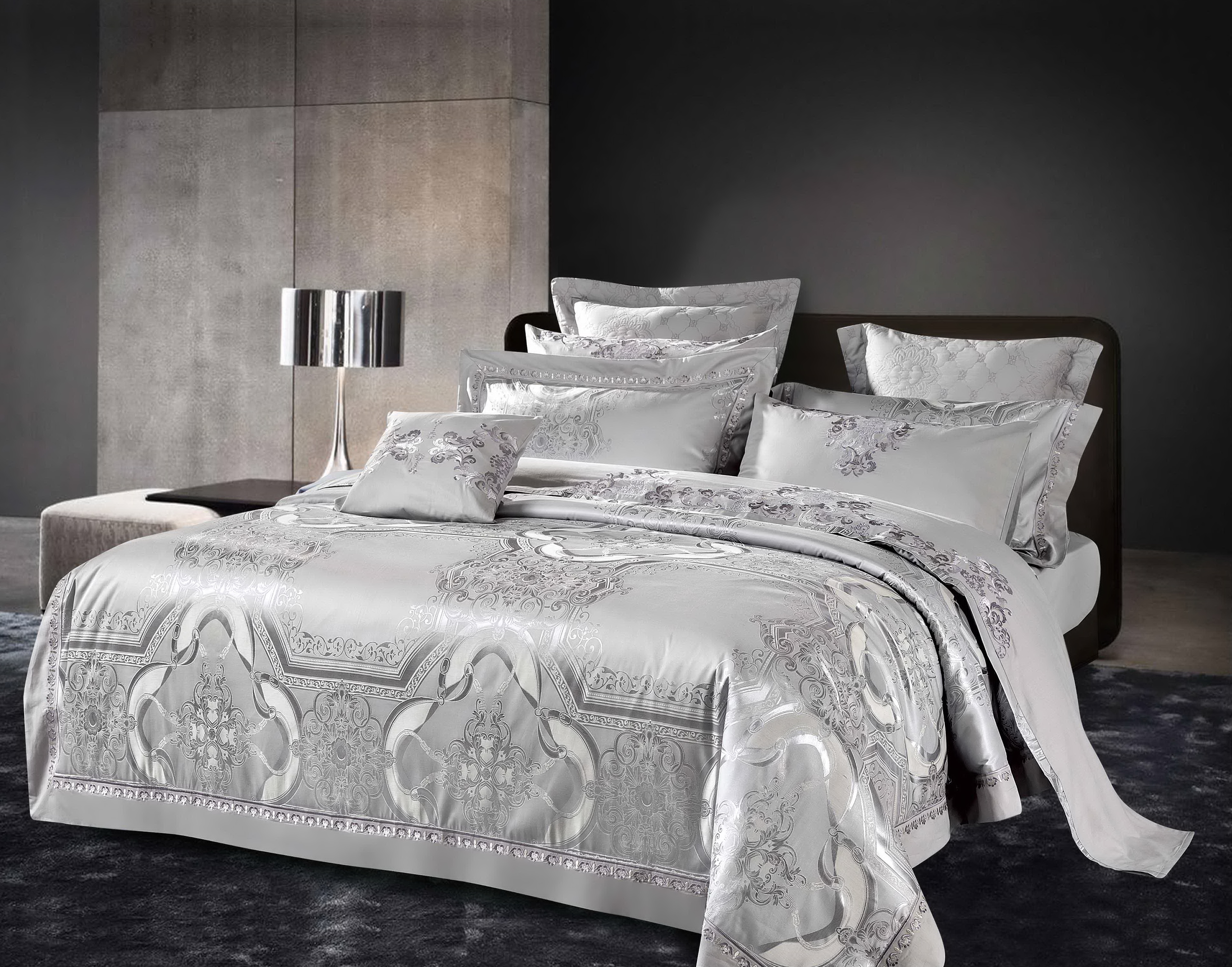 Комплект постельног белья Bella Villa Євро 200х220 Сатин-жаккард J-0047 Eu/B Grey Код 10975
Комплект постельног белья Bella Villa Євро 200х220 Сатин-жаккард J-0047 Eu/B Grey Код 10975