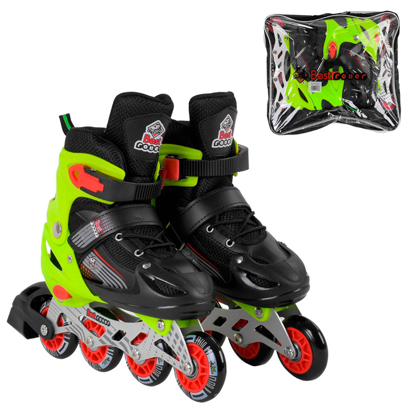Ролики детские Best Roller 90015-М с мягким ботинком и регулировкой размера 34-37 Салатовый с черным (123457)
Ролики детские Best Roller 90015-М с мягким ботинком и регулировкой размера 34-37 Салатовый с черным (123457)