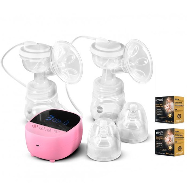 Электрический двойной двухфазный молокоотсос Bebumi BD1 (pink) с силиконовой соской + пакеты для хранения грудного молока Bebumi Pro 60 штук
Электрический двойной двухфазный молокоотсос Bebumi BD1 (pink) с силиконовой соской + пакеты для хранения грудного молока Bebumi Pro 60 штук