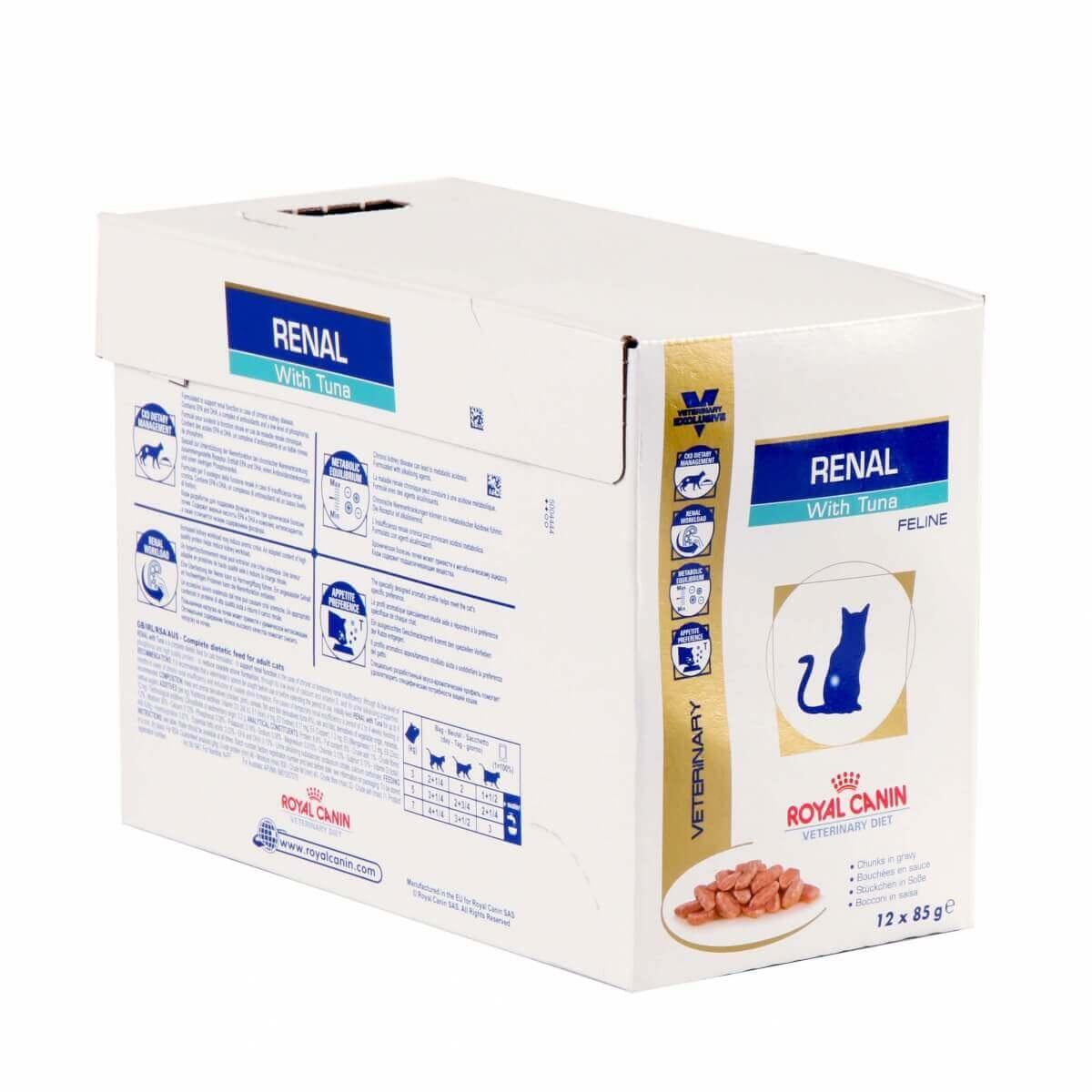 Влажный корм для кошек Royal Canin Renal With Tuna Feline с тунцом блок 85 г*12 шт.
Влажный корм для кошек Royal Canin Renal With Tuna Feline с тунцом блок 85 г*12 шт.