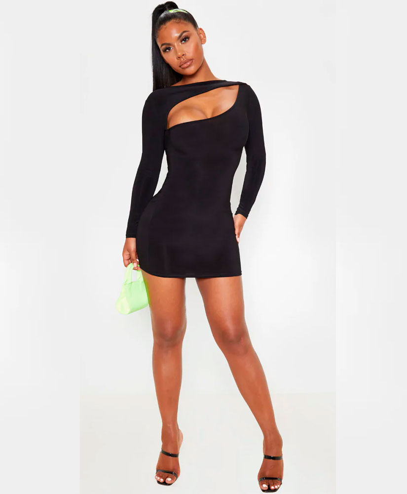 Плаття PrettyLittleThing 30525 42 Чорний 
Плаття PrettyLittleThing 30525 42 Чорний