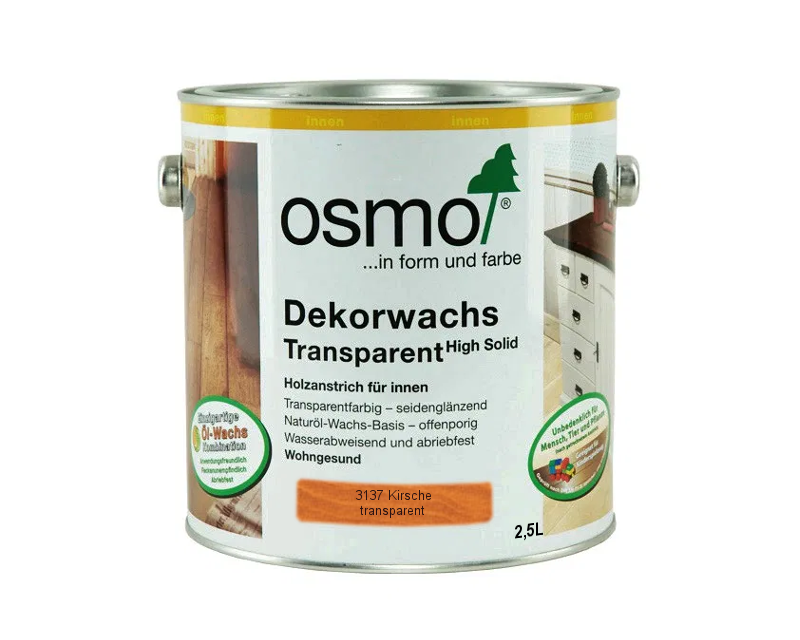 Масло защитное OSMO DEKORWACHS TRANSPARENTE FARBTONE для древесины 3137 - Вишня 2,5л
Масло защитное OSMO DEKORWACHS TRANSPARENTE FARBTONE для древесины 3137 - Вишня 2,5л