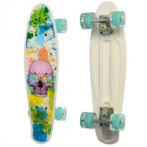 Скейт Пенни борд Penny board Profi с рисунком для детей и подростков Белый RLMS 0749-8
Скейт Пенни борд Penny board Profi с рисунком для детей и подростков Белый RLMS 0749-8