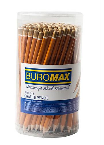 Карандаш графитовый PROFESSIONAL HB, желтый, без резинки (144 шт. в тубе) Buromax (BM.8543)
Карандаш графитовый PROFESSIONAL HB, желтый, без резинки (144 шт. в тубе) Buromax (BM.8543)