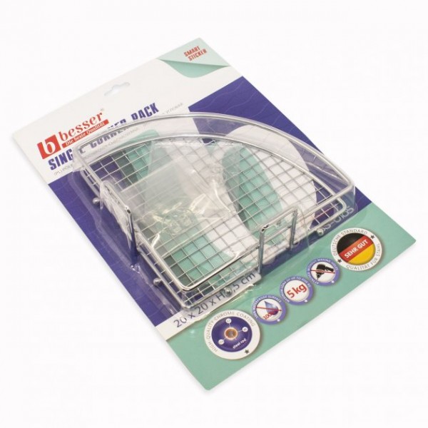 Полка угловая хромированная Besser с креплением Smart Sticker 20х20х7,5см MKM-0165 (NAT01409)
Полка угловая хромированная Besser с креплением Smart Sticker 20х20х7,5см MKM-0165 (NAT01409)