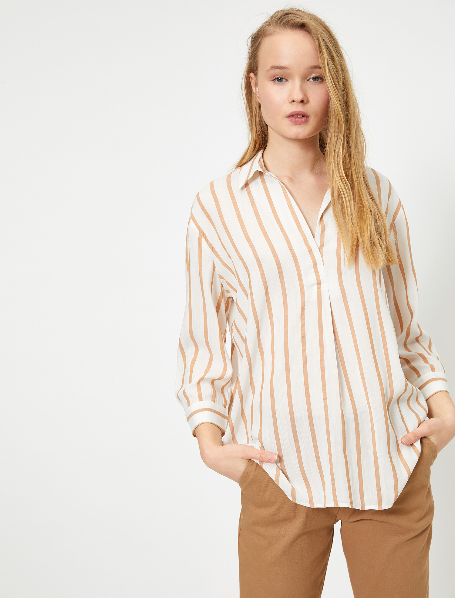 Рубашка Koton 0YAL68073IW-01Z Brown Stripe, Рубашка Koton 0YAL68073IW-01Z 40 Brown Stripe
Рубашка Koton 0YAL68073IW-01Z Brown Stripe, Рубашка Koton 0YAL68073IW-01Z 40 Brown Stripe