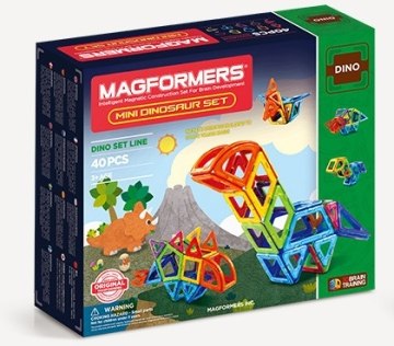 Магнитный конструктор "Маленькие динозавры", 40 элементов - Magformers (20-410659)
Магнитный конструктор "Маленькие динозавры", 40 элементов - Magformers (20-410659)