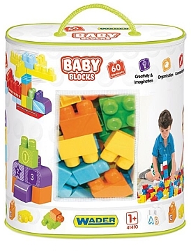 Конструктор Baby Blocks "Мои первые кубики", 60 эл. - Wader (20-915817)
Конструктор Baby Blocks "Мои первые кубики", 60 эл. - Wader (20-915817)