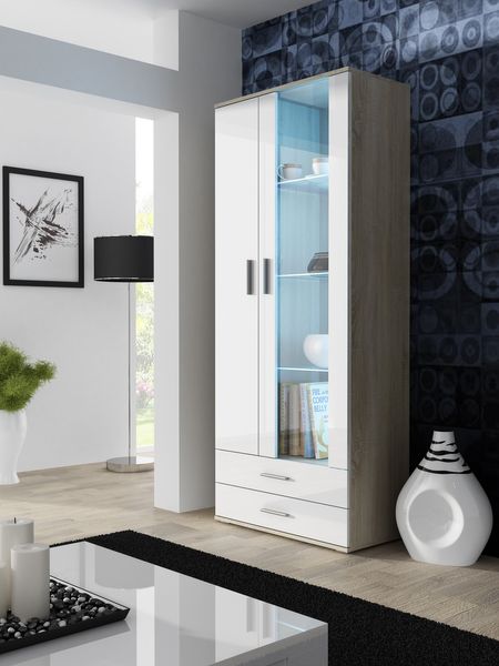 Витрина в гостиную CAMA SOHO S6 2D2S Дуб сонома мат/Белый глянец с подсветкой Польша
Витрина в гостиную CAMA SOHO S6 2D2S Дуб сонома мат/Белый глянец с подсветкой Польша