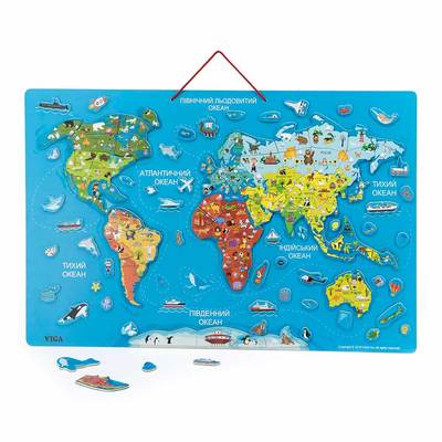 Пазл магнитный Viga Toys Карта мира с маркерной доской на украинском (44508) (10-561443)
Пазл магнитный Viga Toys Карта мира с маркерной доской на украинском (44508) (10-561443)