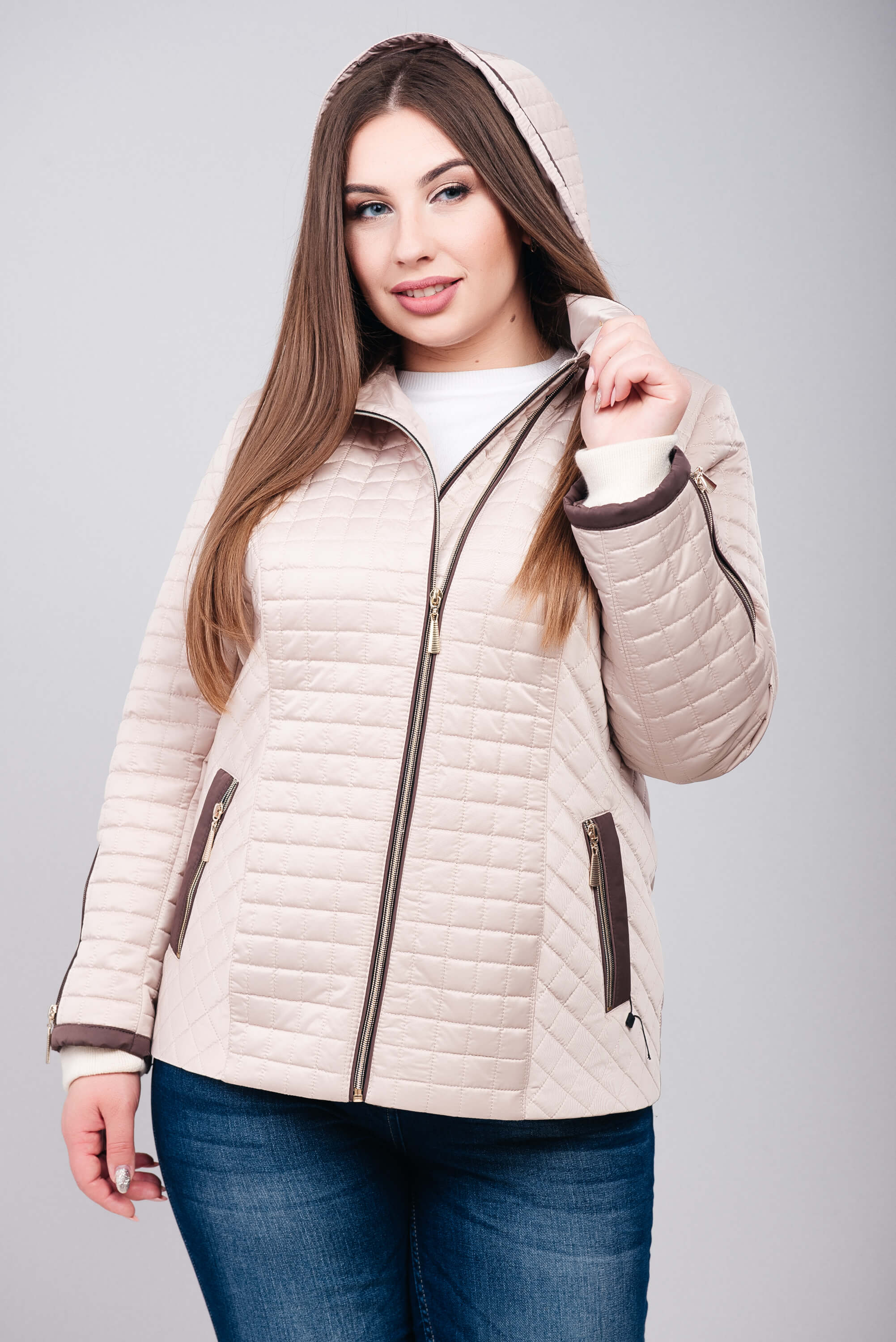 Куртка демисезонная PoliNika «Люда» 54 Бежевый
Куртка демисезонная PoliNika «Люда» 54 Бежевый